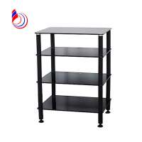 new design black lacquer glass tv stand