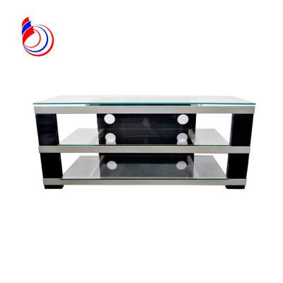 latest fashion fancy tempered glass lcd tv stand