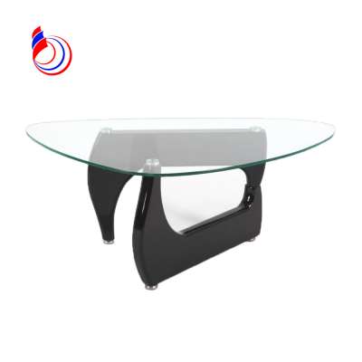 Modern Design Wholesalers Living Room Custom Tea Table Design Metal Legs Glass Top Coffee Table