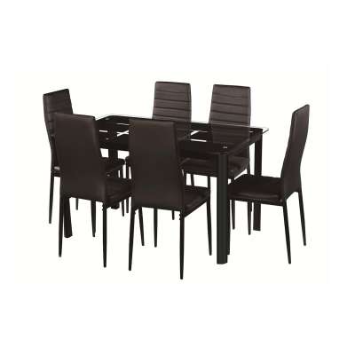 Cheap Modern Design Luxurious Used Restaurant Dinning Table Set Glass Top Dining Room Furniture Table And Chair